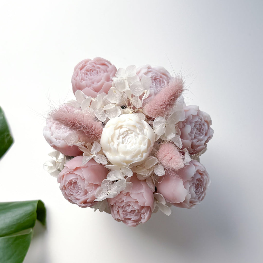 Πορσελάνινο Κοριτσάκι με Αρωματικά, Κέρινα Λουλούδια - XL