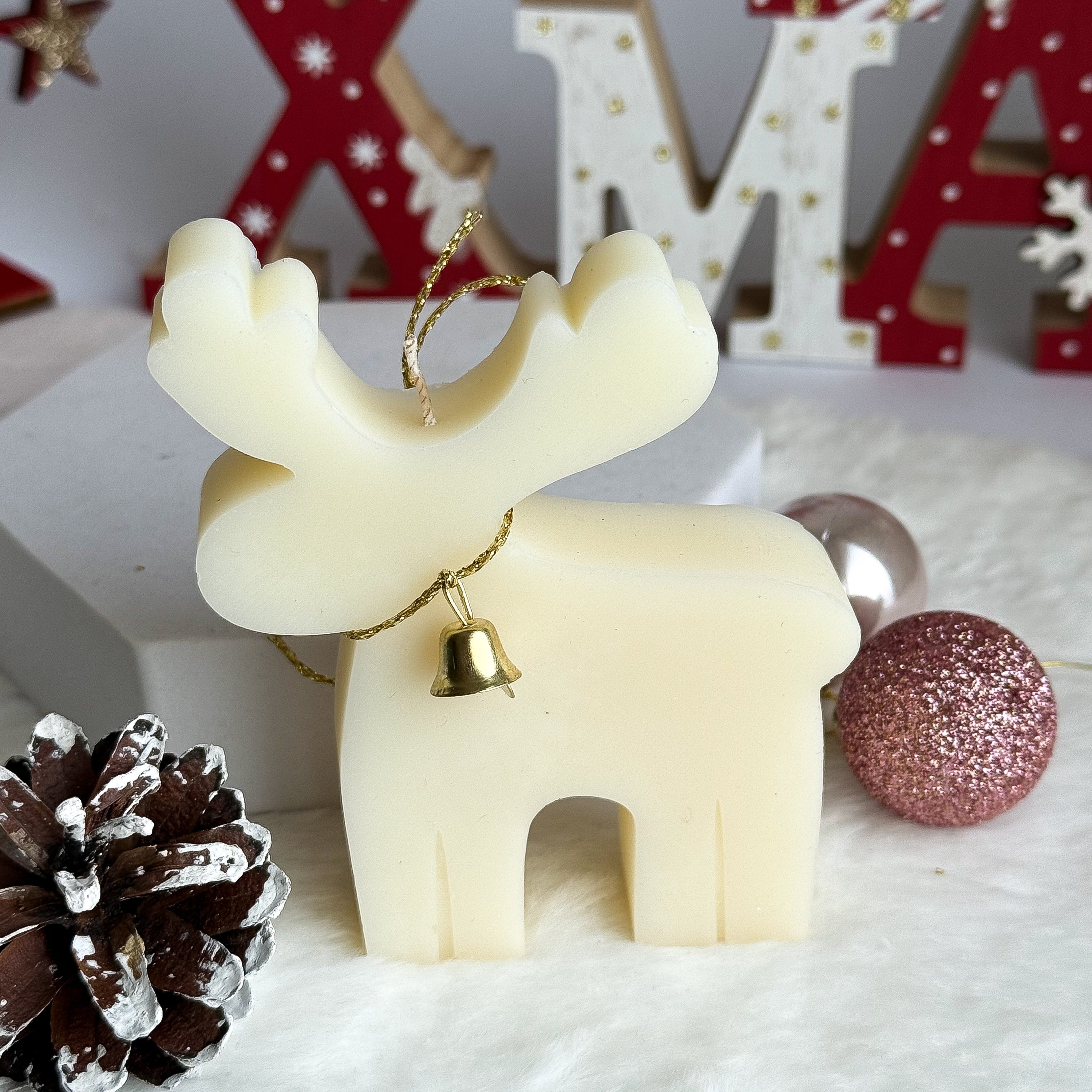 Χριστουγεννιάτικο Κερί σε Σχήμα Ταράνδου