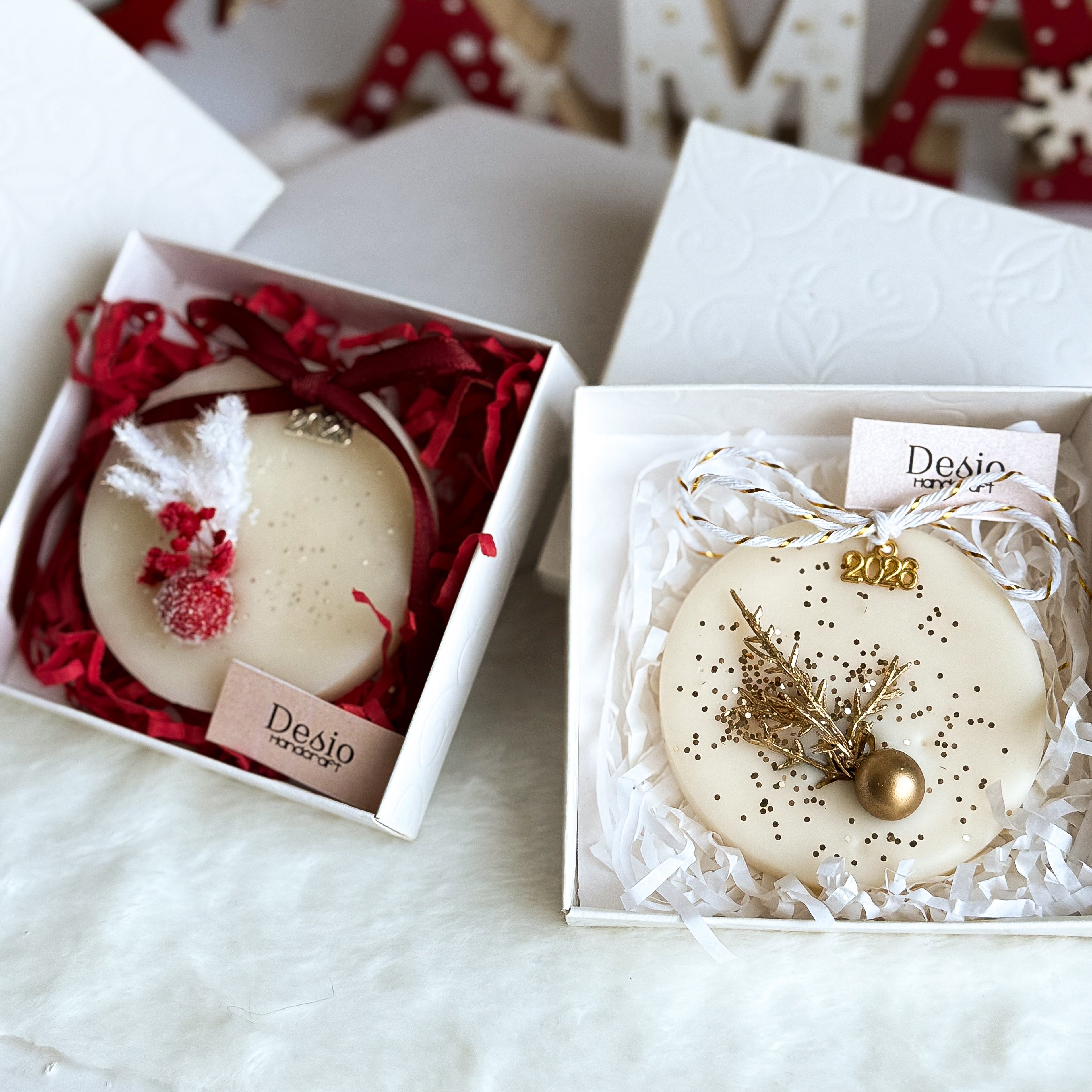 Χειροποίητη Αρωματική Ταμπλέτα Ντουλάπας - Κέρινο Γούρι 2026