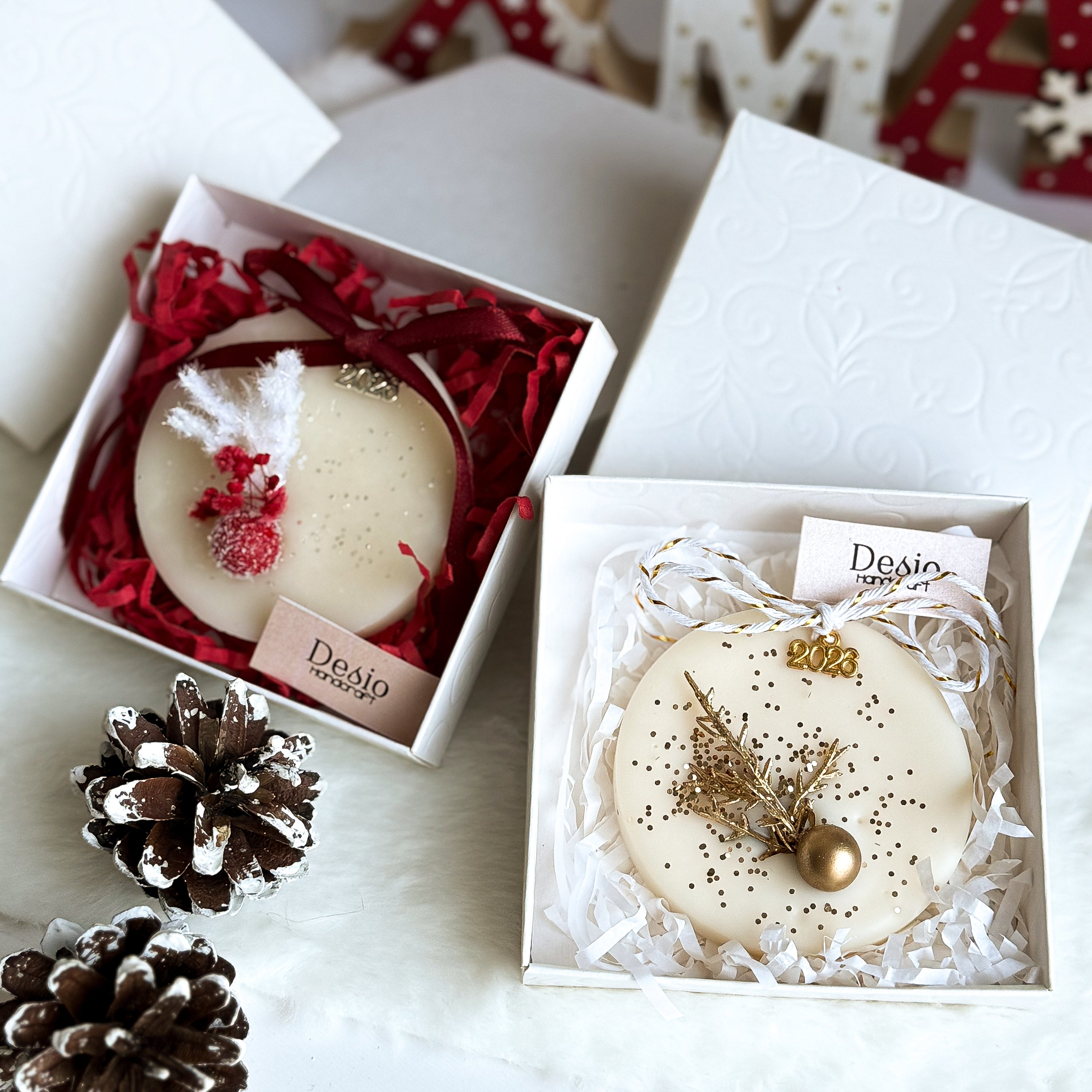 Χειροποίητη Αρωματική Ταμπλέτα Ντουλάπας - Κέρινο Γούρι 2026