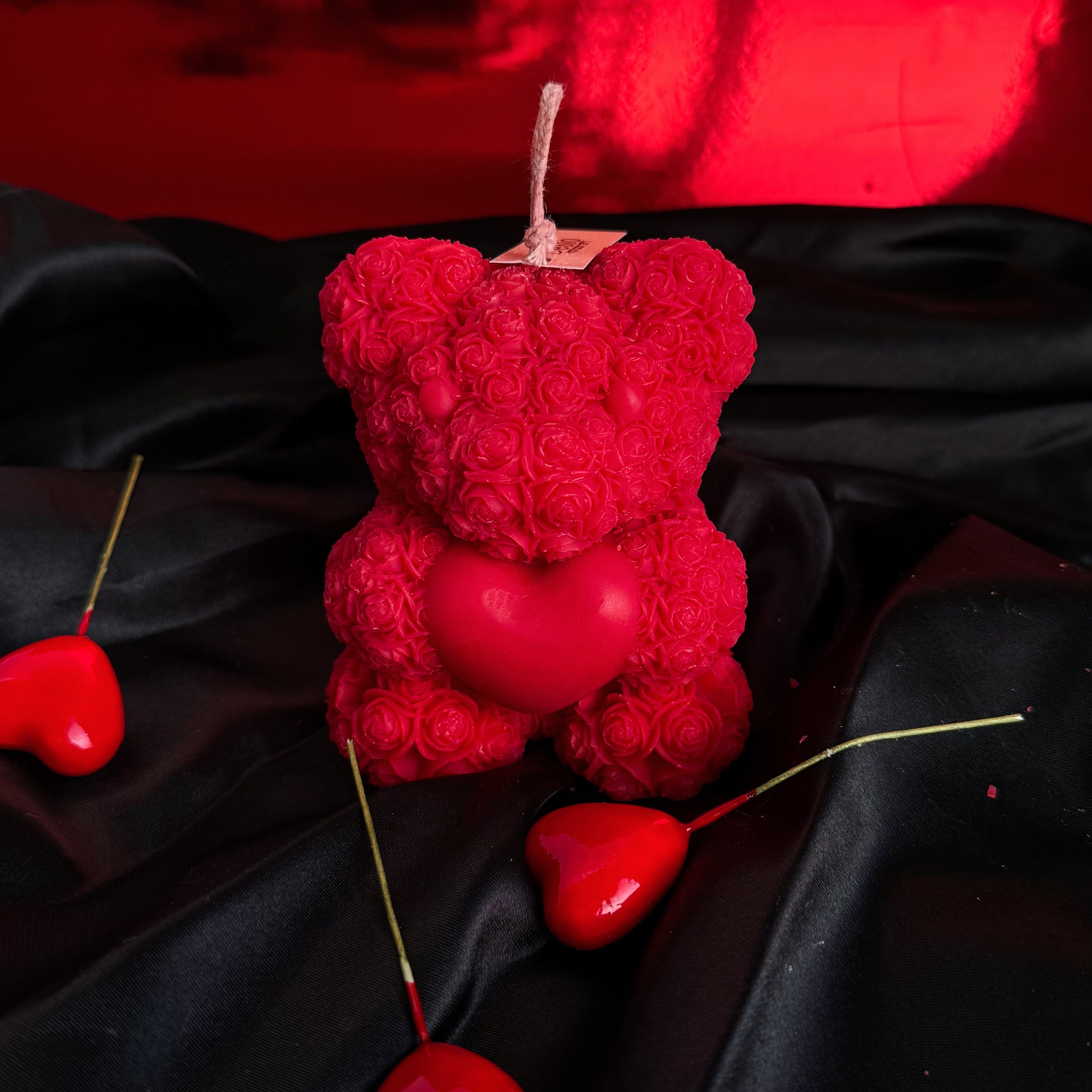 Κέρινος Αρκούδος XL & L – Χειροποίητο Διακοσμητικό Κερί