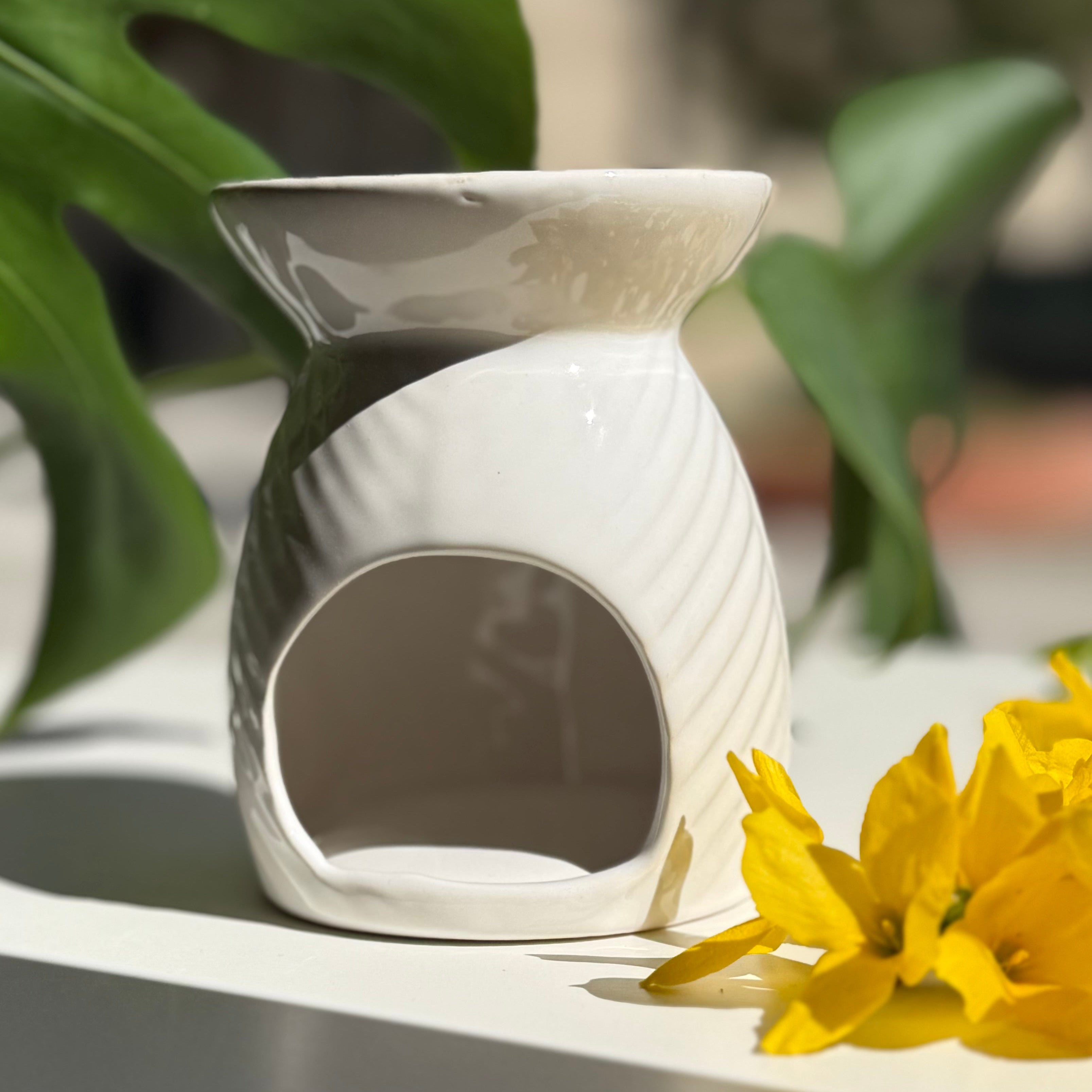 Κεραμικός Καυστήρας για Wax Melts - Λευκός