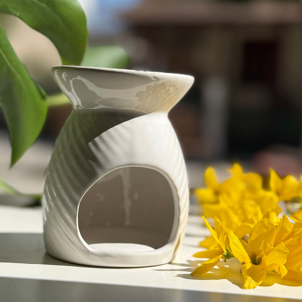 Κεραμικός Καυστήρας για Wax Melts - Λευκός