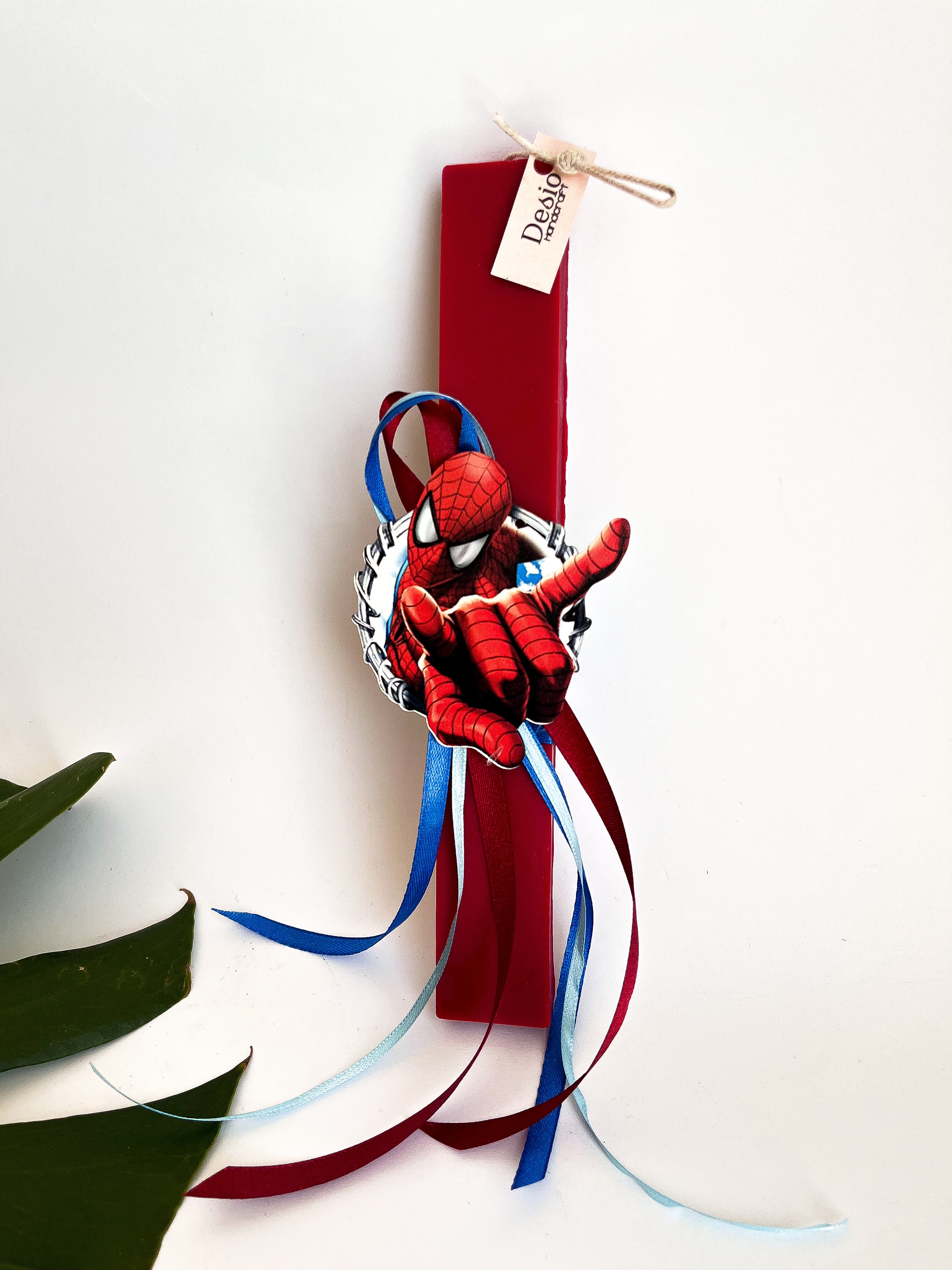 Χειροποίητη Παιδική Αρωματική Λαμπάδα Spiderman