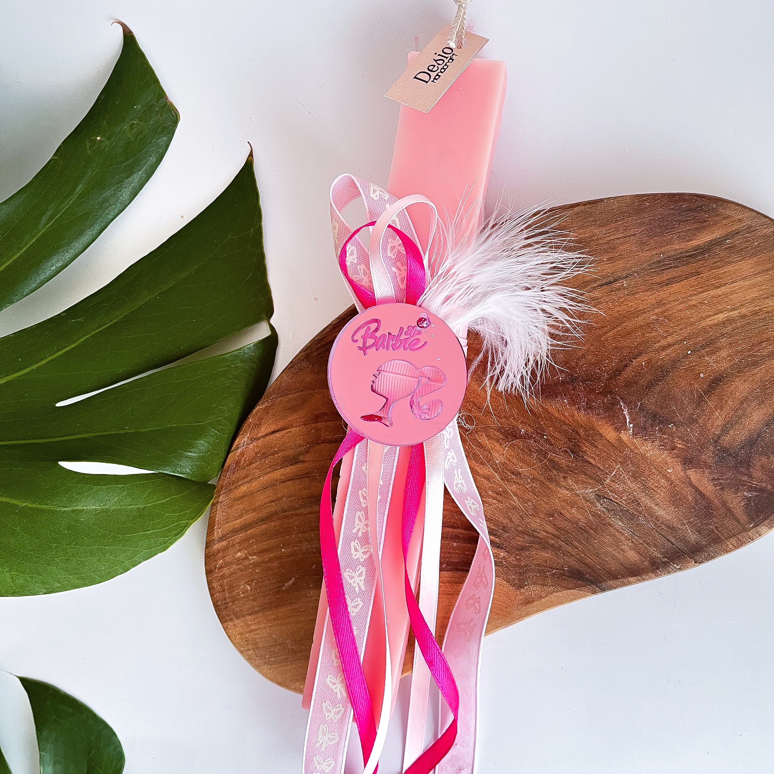 Χειροποίητη Παιδική Αρωματική Λαμπάδα Barbie