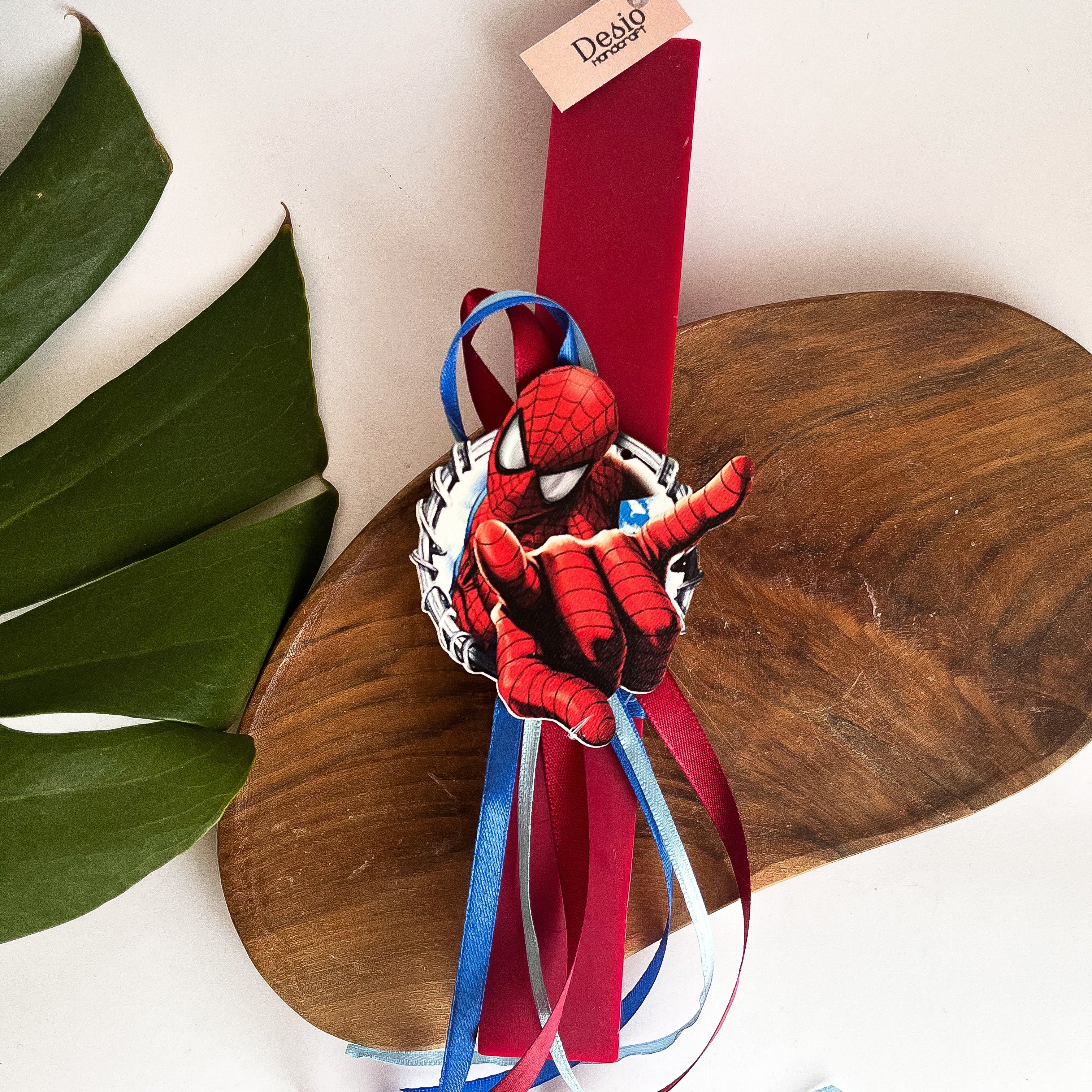 Χειροποίητη Παιδική Αρωματική Λαμπάδα Spiderman