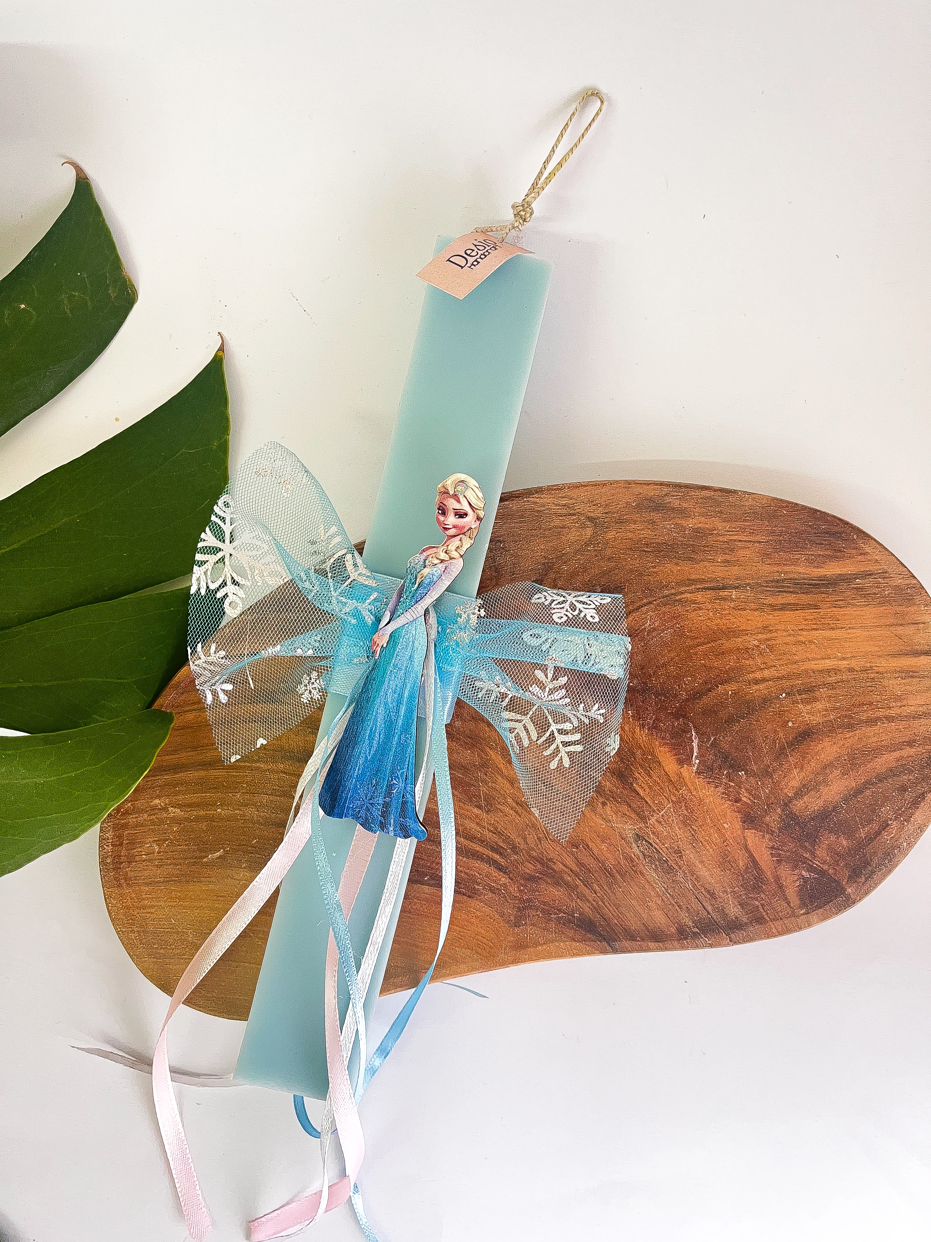 Χειροποίητη Παιδική Αρωματική Λαμπάδα Elsa Frozen