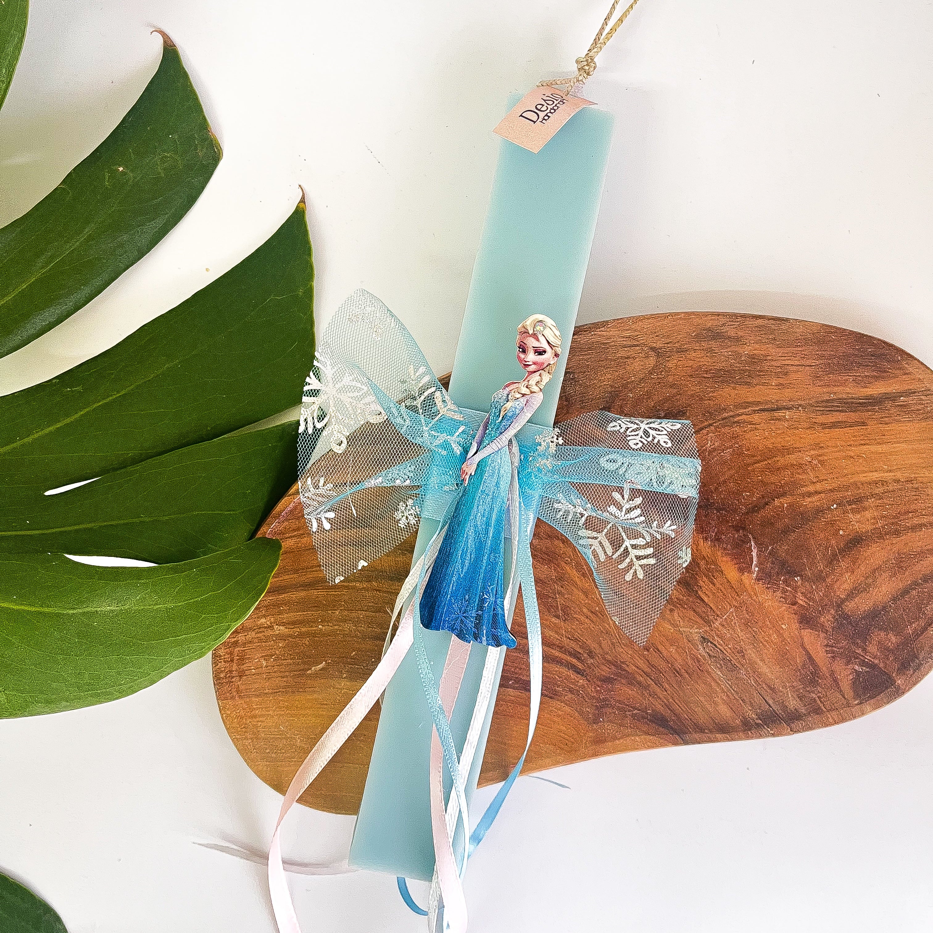 Χειροποίητη Παιδική Αρωματική Λαμπάδα Elsa Frozen